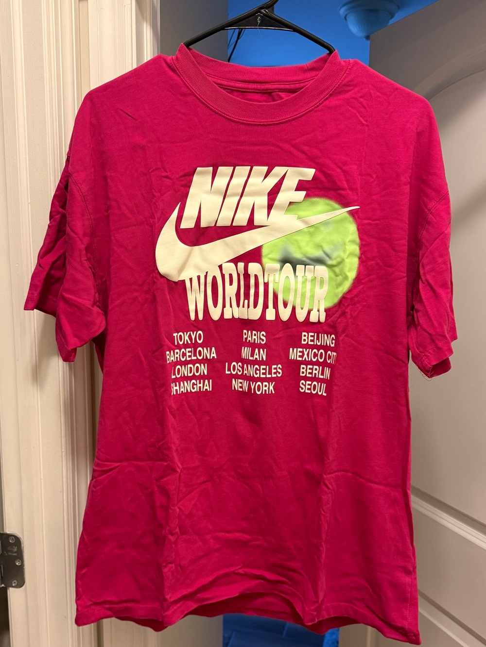 Nike Hot Pink World Tour Graphic Tee